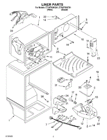03 - Liner parts for Whirlpool Refrigerator ET1WTKXKQ01 from AppliancePartsPros.com