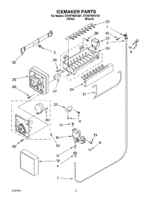 05 - Ice Maker parts for Whirlpool Refrigerator ET8WTMXKQ01 from AppliancePartsPros.com