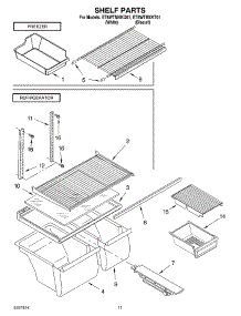 06 - Shelf, Optional parts for Whirlpool Refrigerator ET8WTMXKQ01 from AppliancePartsPros.com