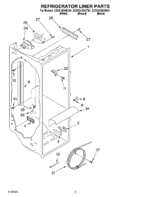 02 - Refrigerator Liner parts for Whirlpool Refrigerator ED5CHQXKT01 from AppliancePartsPros.com