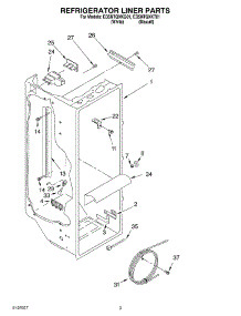02 - Refrigerator Liner parts for Whirlpool Refrigerator ED5NTQXKQ01 from AppliancePartsPros.com
