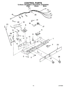 11 - Control parts for Whirlpool Refrigerator ED5CHQXKT01 from AppliancePartsPros.com