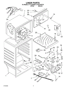 03 - Liner parts for Whirlpool Refrigerator ET1FTKXKT01 from AppliancePartsPros.com