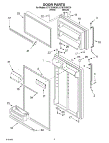 02 - Door parts for Whirlpool Refrigerator ET1FTKXKQ01 from AppliancePartsPros.com