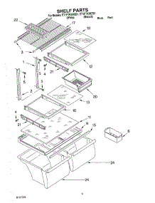 05 - Shelf, Optional parts for Whirlpool Refrigerator ET1FTKXKQ01 from AppliancePartsPros.com