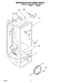 02 - Refrigerator Liner parts for Whirlpool Refrigerator ED5GTQXKQ01 from AppliancePartsPros.com