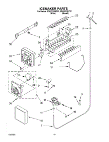 12 - Ice Maker, Optional parts for Whirlpool Refrigerator ED5GTQXKQ01 from AppliancePartsPros.com