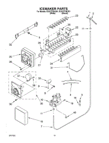 12 - Ice Maker, Optional parts for Whirlpool Refrigerator ED5GTFXKQ01 from AppliancePartsPros.com