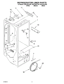 02 - Refrigerator Liner parts for Whirlpool Refrigerator GD2LHGXLT00 from AppliancePartsPros.com