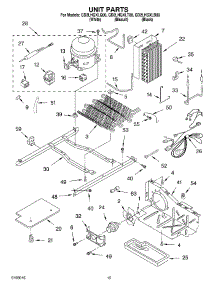 10 - Unit parts for Whirlpool Refrigerator GD2LHGXLT00 from AppliancePartsPros.com