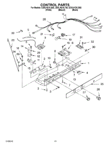 12 - Control parts for Whirlpool Refrigerator GD2LHGXLT00 from AppliancePartsPros.com