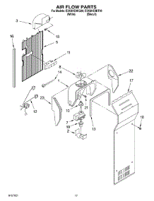 10 - Air Flow parts for Whirlpool Refrigerator ED5SHEXKT00 from AppliancePartsPros.com