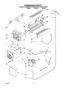 12 - Ice Maker, Optional parts for Whirlpool Refrigerator ED5FHGXKT02 from AppliancePartsPros.com