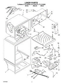 03 - Liner parts for Whirlpool Refrigerator ET1LFKXKT01 from AppliancePartsPros.com