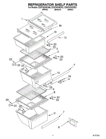 03 - Refrigerator Shelf parts for Whirlpool Refrigerator ED5FHGXKQ02 from AppliancePartsPros.com