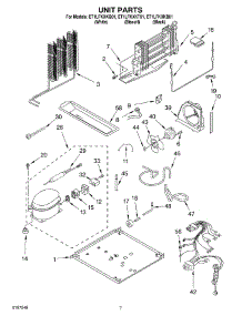 04 - Unit parts for Whirlpool Refrigerator ET1LFKXKB01 from AppliancePartsPros.com