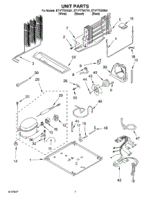 04 - Unit parts for Whirlpool Refrigerator ET1FTTXKQ01 from AppliancePartsPros.com