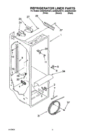02 - Refrigerator Liner parts for Whirlpool Refrigerator GD5SHGXKQ01 from AppliancePartsPros.com