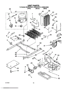 09 - Unit parts for Whirlpool Refrigerator GD5SHGXKQ01 from AppliancePartsPros.com