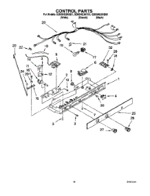 11 - Control parts for Whirlpool Refrigerator GD5SHGXKQ01 from AppliancePartsPros.com