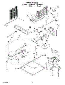 04 - Unit parts for Whirlpool Refrigerator ET1MTKXKT01 from AppliancePartsPros.com