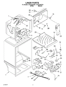 03 - Liner parts for Whirlpool Refrigerator ET8FTKXKT01 from AppliancePartsPros.com