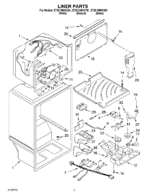 03 - Liner parts for Whirlpool Refrigerator ET8CHMXKT01 from AppliancePartsPros.com
