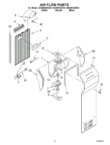 05 - Air Flow parts for Whirlpool Refrigerator GD2SHGXKT01 from AppliancePartsPros.com