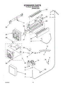 12 - Icemaker parts for Whirlpool Refrigerator GD5THGXKS00 from AppliancePartsPros.com