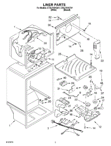 03 - Liner parts for Whirlpool Refrigerator ET8LFKXKQ01 from AppliancePartsPros.com