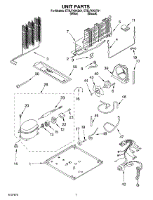04 - Unit parts for Whirlpool Refrigerator ET8LFKXKQ01 from AppliancePartsPros.com