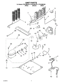 04 - Unit parts for Whirlpool Refrigerator ET8CHMXKB01 from AppliancePartsPros.com