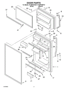 02 - Door parts for Whirlpool Refrigerator ET1MTKXKQ01 from AppliancePartsPros.com