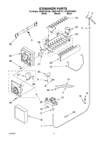 11 - Icemaker parts for Whirlpool Refrigerator GD2SHGXKB01 from AppliancePartsPros.com