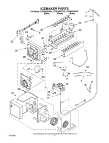 11 - Icemaker parts for Whirlpool Refrigerator GD2NHGXKT01 from AppliancePartsPros.com
