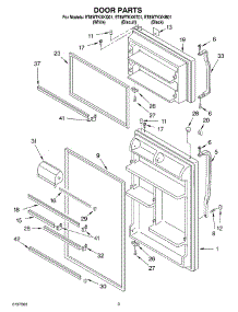02 - Door parts for Whirlpool Refrigerator ET8WTKXKT01 from AppliancePartsPros.com
