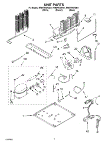 04 - Unit parts for Whirlpool Refrigerator ET8WTKXKT01 from AppliancePartsPros.com