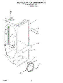 02 - Refrigerator Liner parts for Whirlpool Refrigerator GD25SFCHS111 from AppliancePartsPros.com