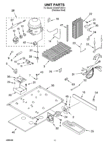 09 - Unit parts for Whirlpool Refrigerator GD25SSFCHS10 from AppliancePartsPros.com