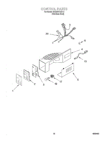 11 - Control parts for Whirlpool Refrigerator GD25SSFCHS10 from AppliancePartsPros.com