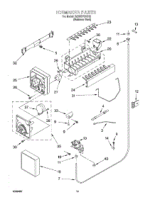 12 - Icemaker parts for Whirlpool Refrigerator GD25SSFCHS10 from AppliancePartsPros.com