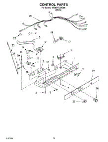 11 - Control, Optional parts for Whirlpool Refrigerator 7ED0GTQXKQ00 from AppliancePartsPros.com