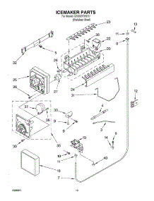 12 - Icemaker parts for Whirlpool Refrigerator GD25SFCHS111 from AppliancePartsPros.com