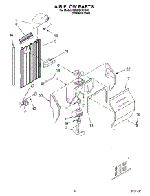 05 - Air Flow parts for Whirlpool Refrigerator GD22SFXHS05 from AppliancePartsPros.com