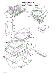 05 - Shelf, Optional parts for Whirlpool Refrigerator ET8CHKXKQ01 from AppliancePartsPros.com
