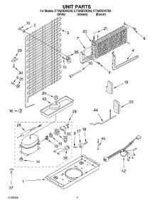 04 - Unit parts for Whirlpool Refrigerator ET5WSEXKQ00 from AppliancePartsPros.com