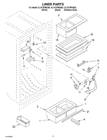 02 - Liner parts for Whirlpool Refrigerator EL7ATRRKQ02 from AppliancePartsPros.com