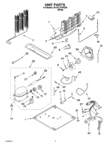 04 - Unit parts for Whirlpool Refrigerator 5ET8GTXKQ00 from AppliancePartsPros.com