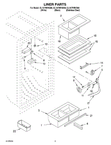 02 - Liner parts for Whirlpool Refrigerator EL7ATRRKB00 from AppliancePartsPros.com