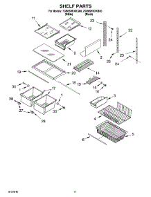 07 - Shelf, Optional parts for Whirlpool Refrigerator 7GB8SHKXKB00 from AppliancePartsPros.com